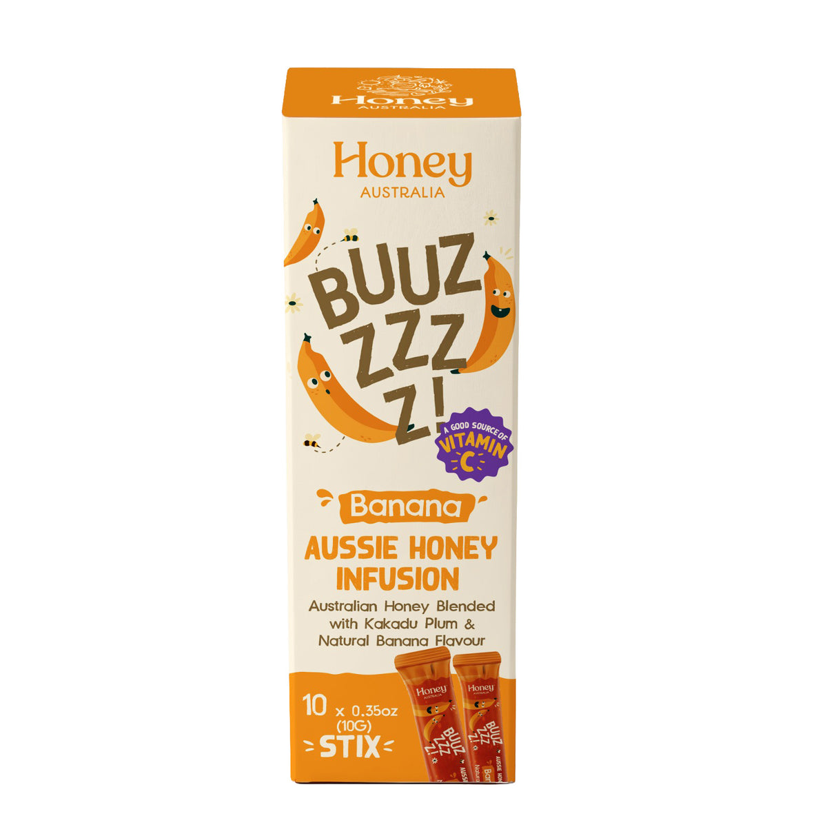 Buzz Banana Honey + Vitamin C Infusion – STIX (10 pack)
