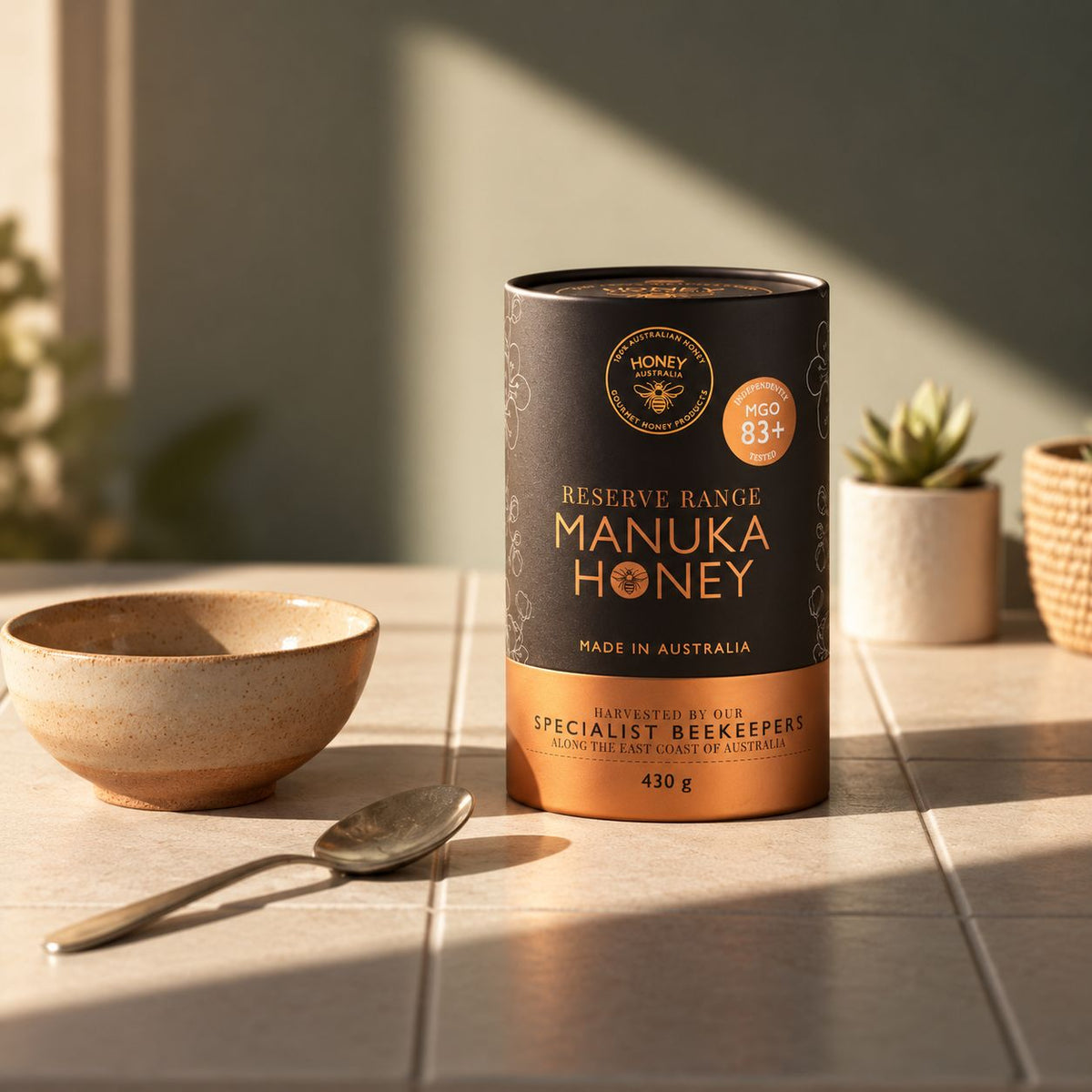 Reserve Range — Australian Manuka MGO 83+ 430g Glass Jar - Honey Australia