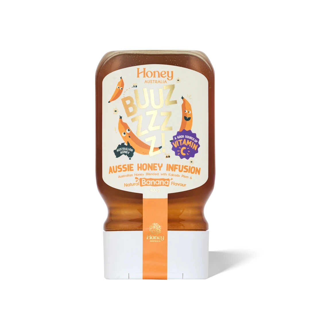 Buzz Banana Honey + Vitamin C Infusion – 400g Squeeze