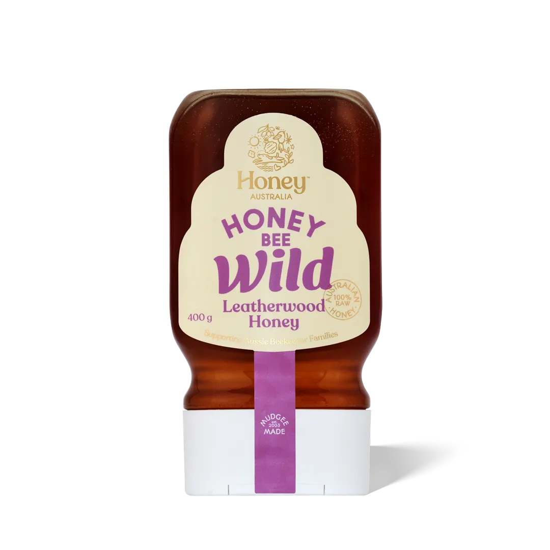 Honey Bee Wild – Leatherwood Honey – 400g Squeeze - Honey Australia