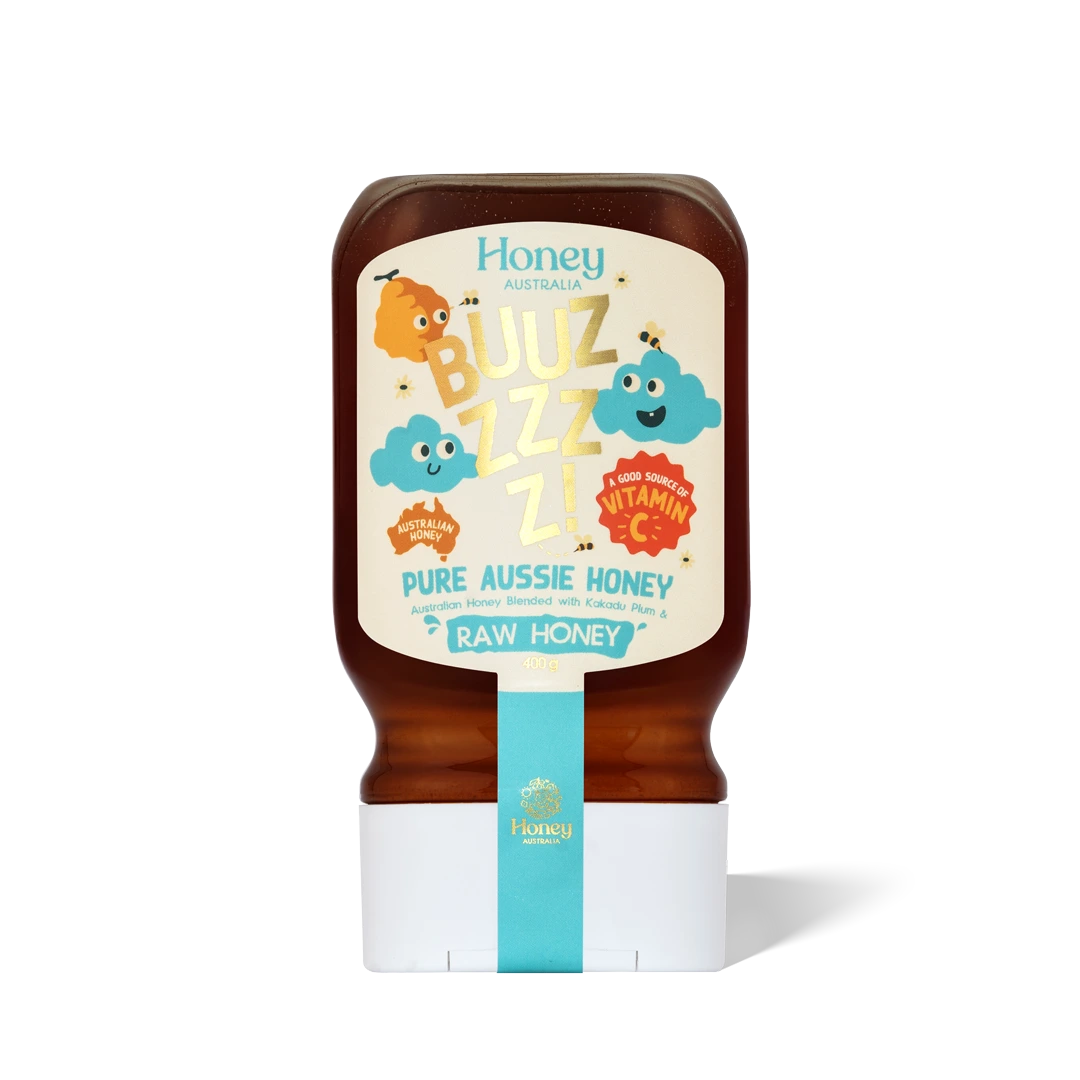 Buzz Raw Honey + Vitamin C Infusion – 400g Squeeze
