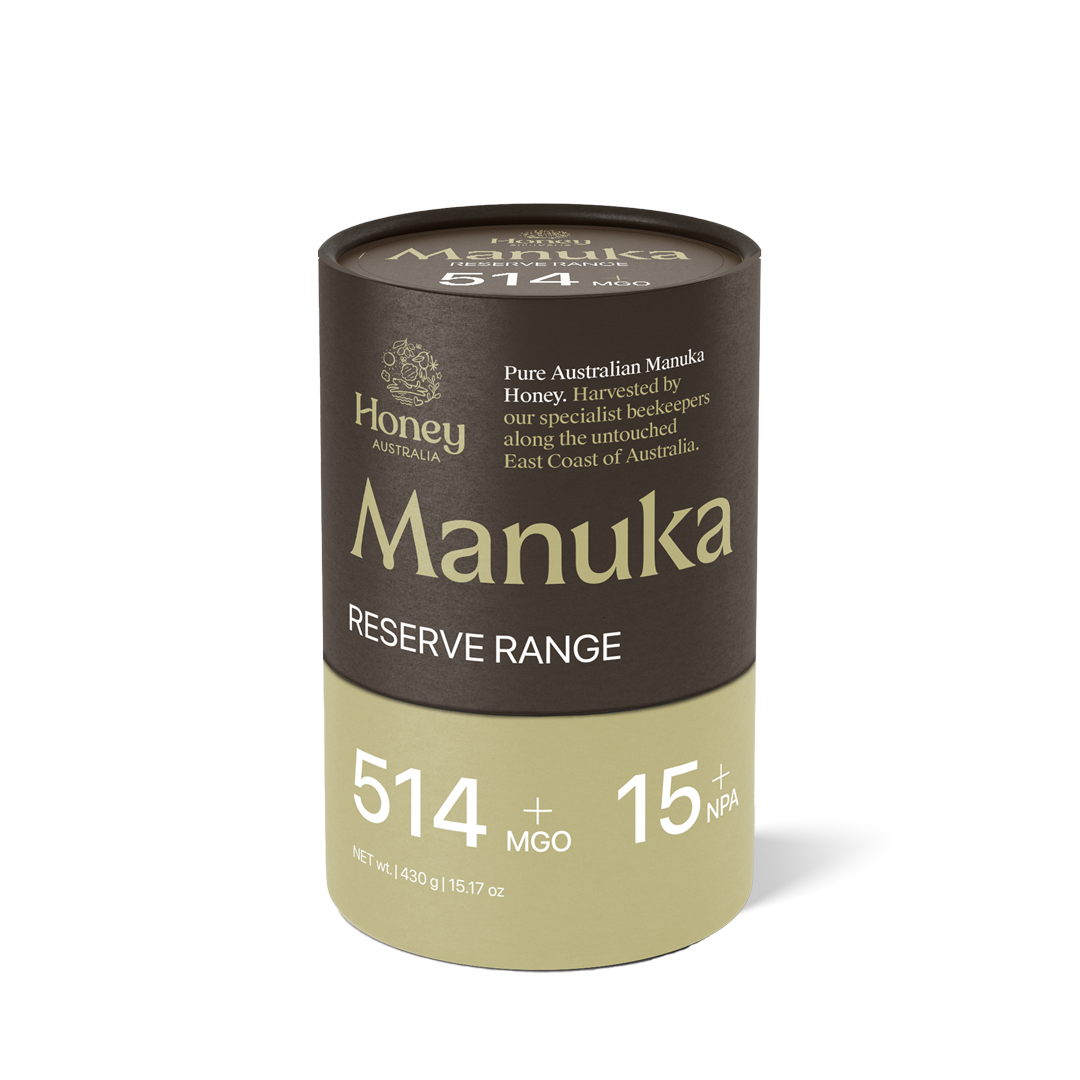 Reserve Range — Australian Manuka MGO 514+ 430g Glass Jar
