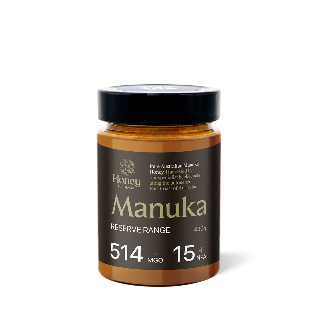 Reserve Range — Australian Manuka MGO 514+ 430g Glass Jar