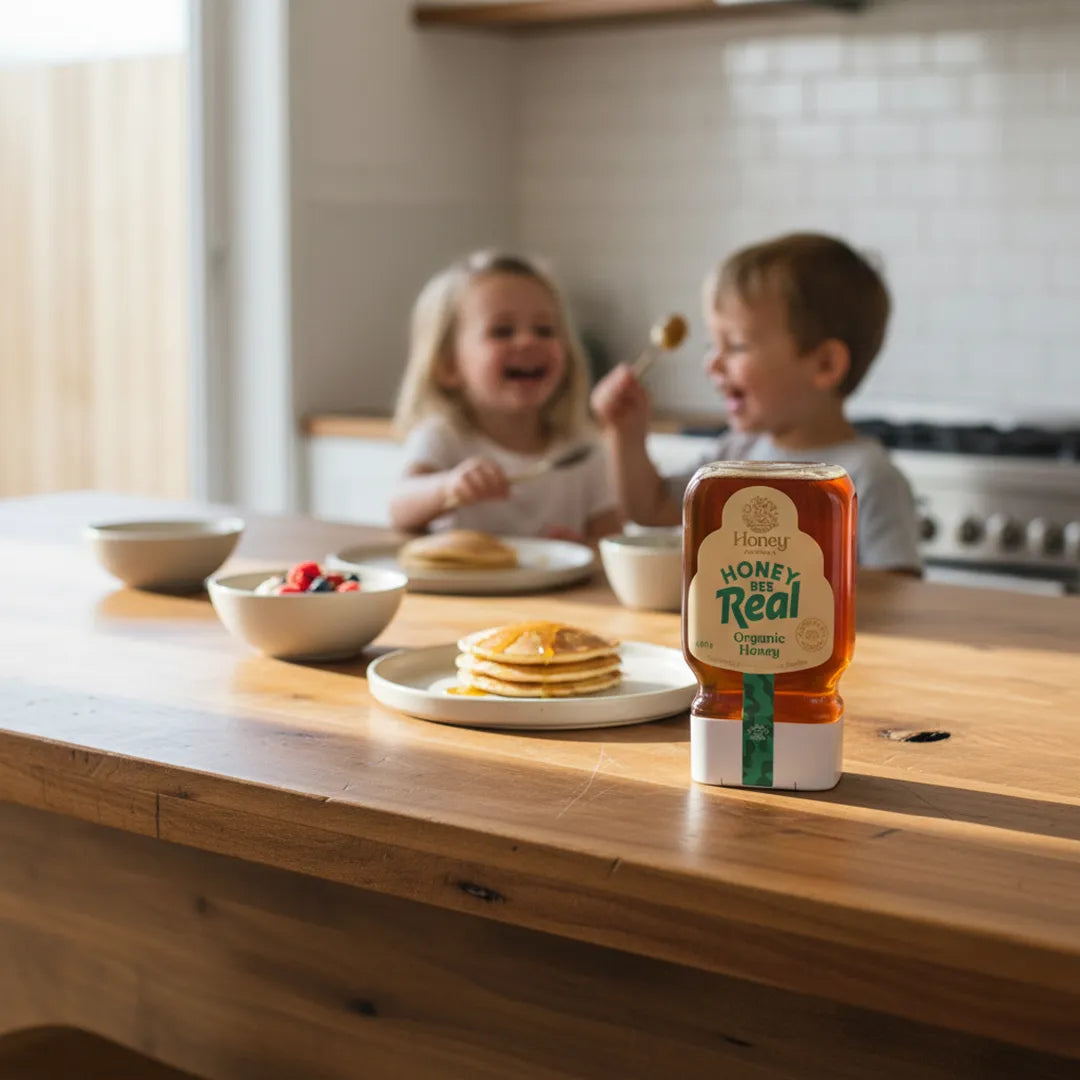 Honey Bee Real – Organic Honey – 400g Squeeze - Honey Australia