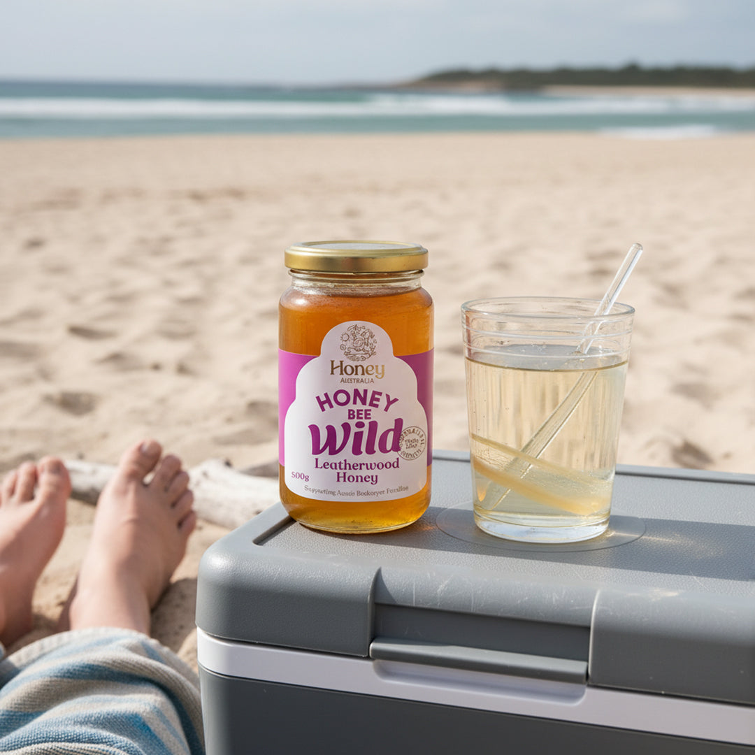 Honey Bee Wild – Leatherwood Honey – 500g Glass Jar