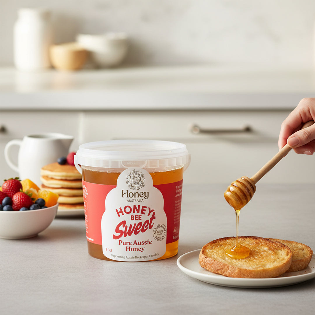 Honey Bee Sweet - Pure Aussie Honey – 1kg Bucket