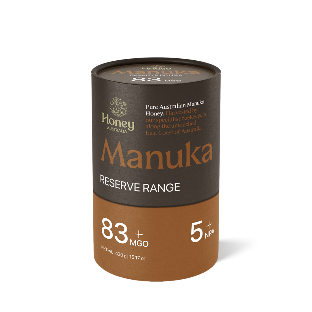 Reserve Range — Australian Manuka MGO 83+ 430g Glass Jar - Honey Australia