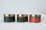 HINTERLAND BEESWAX CANDLE GOLD TIN IN GIFT BOX 6OZ/55HR + By The Beeswax Candle Co. - Honey Australia